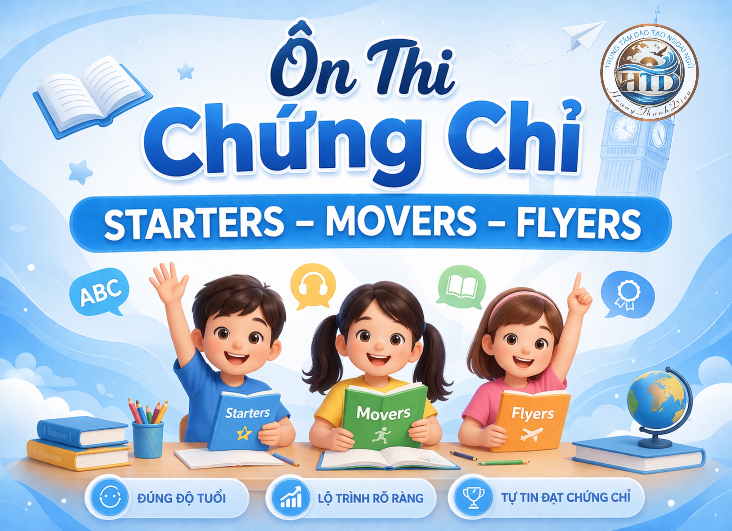 KHÓA ÔN THI CHỨNG CHỈ STARTERS – MOVERS – FLYERS